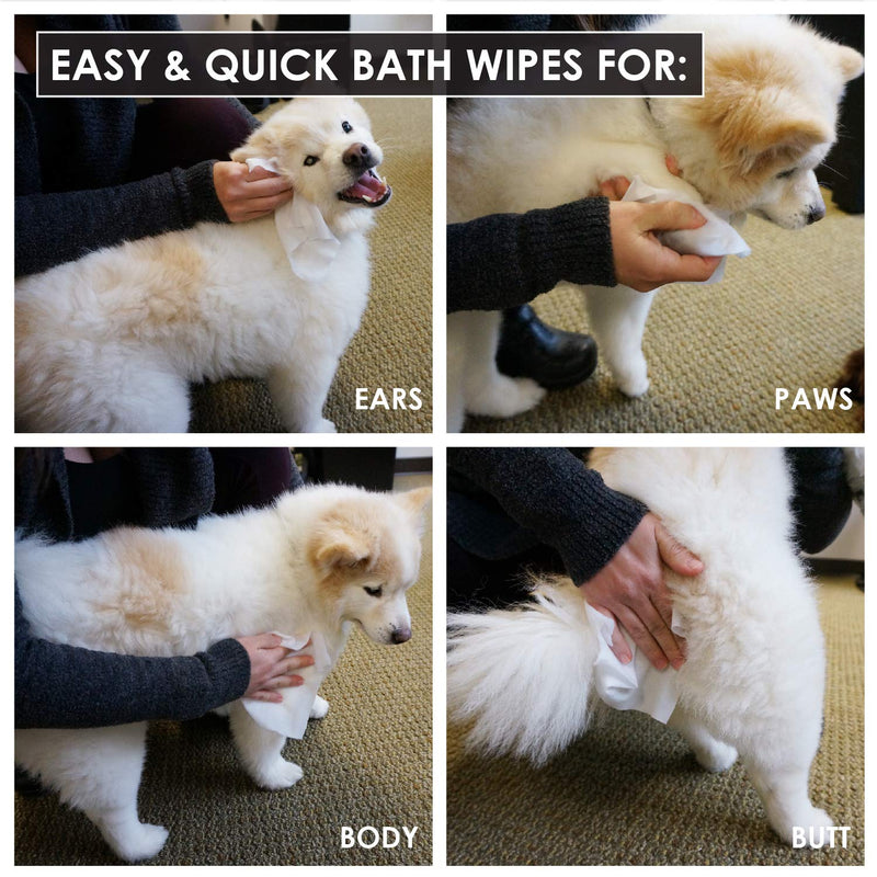 [Australia] - NonScents Dog Wipes - Deodorizing Pet Grooming Wipes - Earth-Friendly, Hypoallergenic 