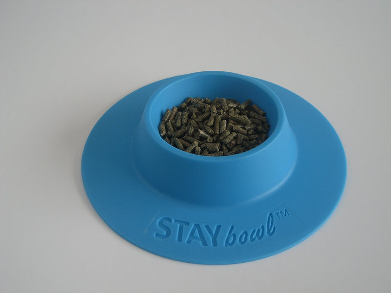 STAYbowl Tip-Proof Ergonomic Pet Bowl for Guinea Pig and Other Small Pets; 1/4-Cup Size; Sky Blue - PawsPlanet Australia