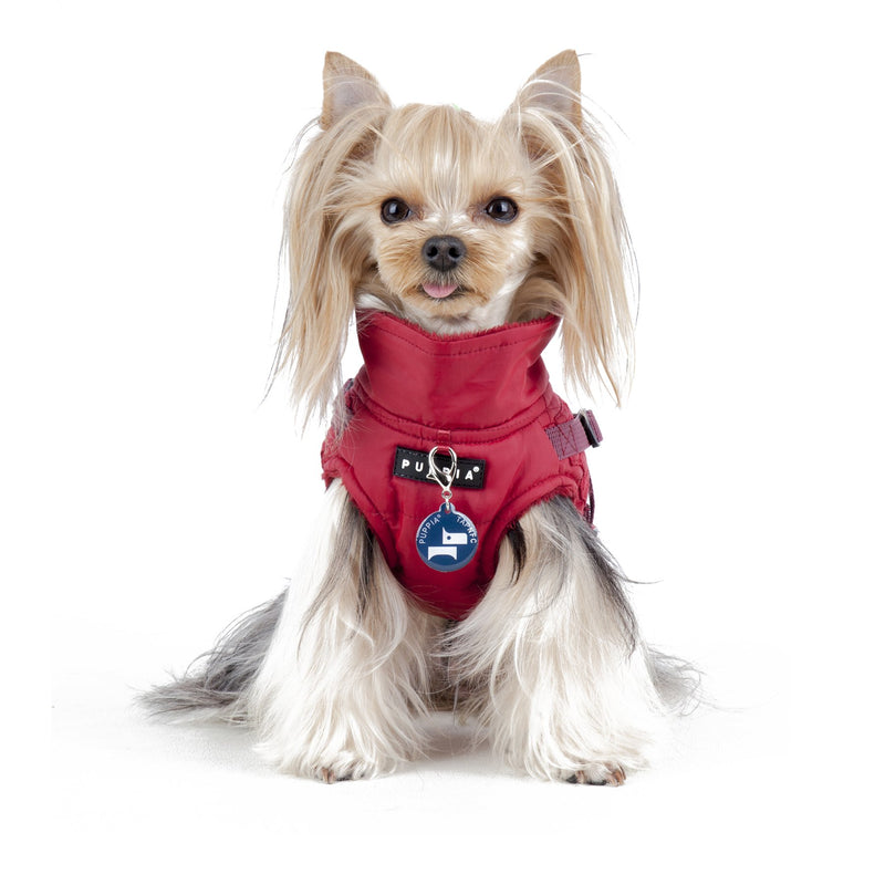 Puppia Wilkes Winter Fleece Vest, Large, Wine - PawsPlanet Australia