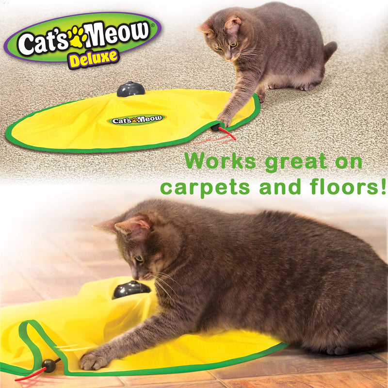 [Australia] - Cat's Meow- Motorized Wand Cat Toy, Automatic 30 Minute Shut Off, 3 Speed Settings, The Toy Your Cat Can't Resist 