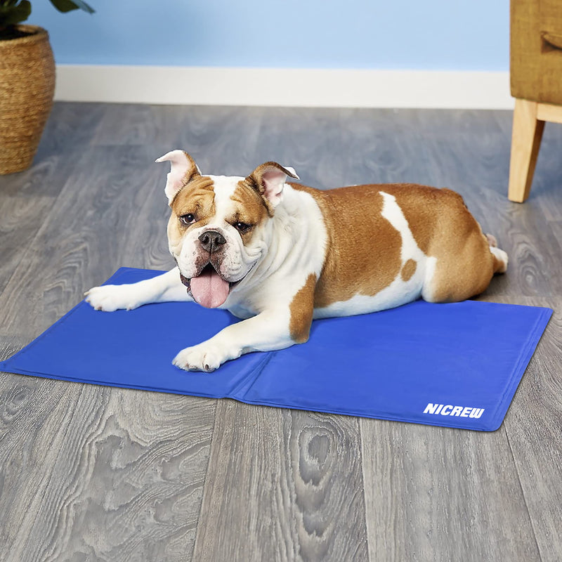 NICREW Dog Cooling Mat, Durable Pet Cool Mat Non-Toxic Gel Self Cooling Pad, Cooling Mat for Dogs and Cats, 50 x 65cm 50 × 65 cm - PawsPlanet Australia