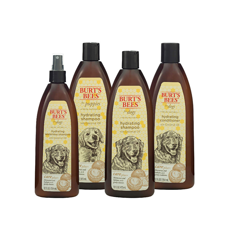 Burt's Bees for Dogs Care Plus+ Dog Grooming Supplies - Natural Dog Shampoo and Conditioner, Burts Bees Dog Conditioner, Puppy Shampoo, Dog Ear Cleaner, Dog Lotion for Dog Paw, Burts Bees Pet Dog Wash Hydrating - PawsPlanet Australia