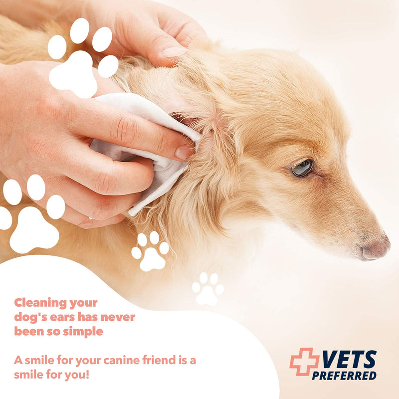 Vets Preferred Ear Wash for Dogs - Dog Ear Wax Removal - Dog Itch and Dog Irritation Relief - Effectively Removes Ear Wax Build Up in Dogs - One Dog Ear Wash Fit for All Breeds - PawsPlanet Australia