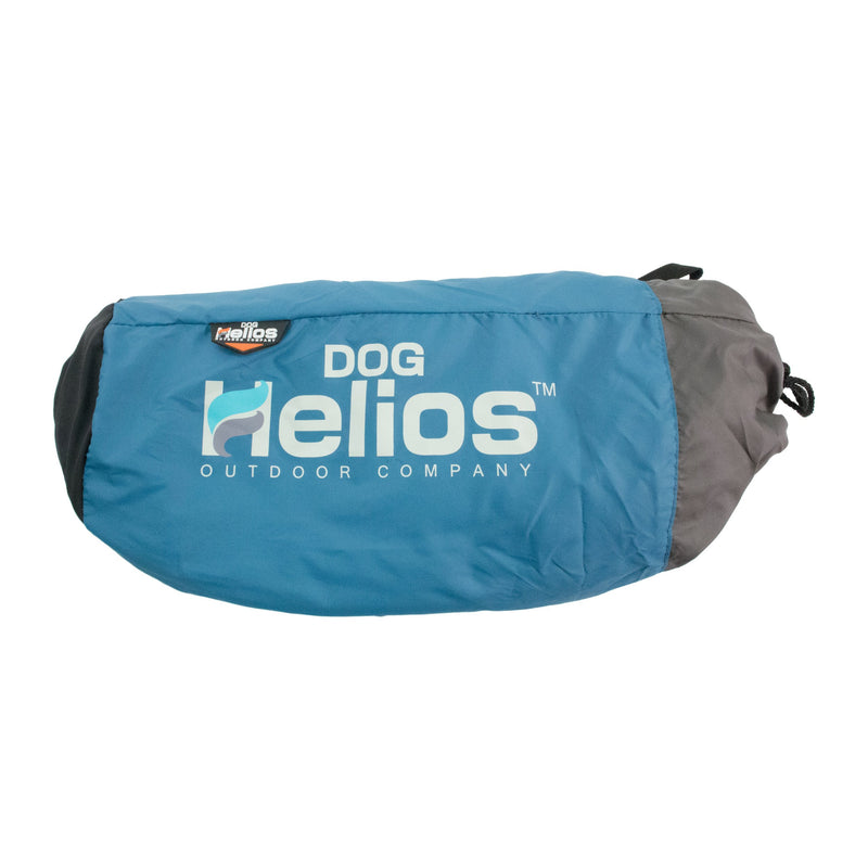 [Australia] - DOGHELIOS 'Combat-Terrain' Cordura-Nyco Reversible Nylon and Polar Fleece Travel Camping Folding Pet Dog Bed Mat, Medium, Blue, Grey 