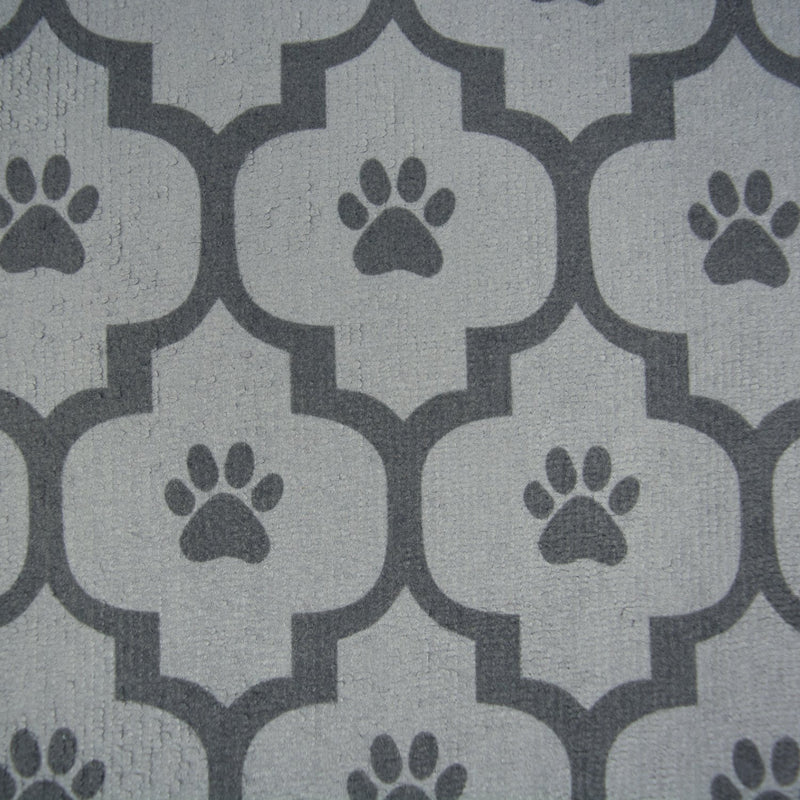 [Australia] - Bone Dry Machine Washable, Ultra Absorbent Pet Mat Lattice Gray Small 