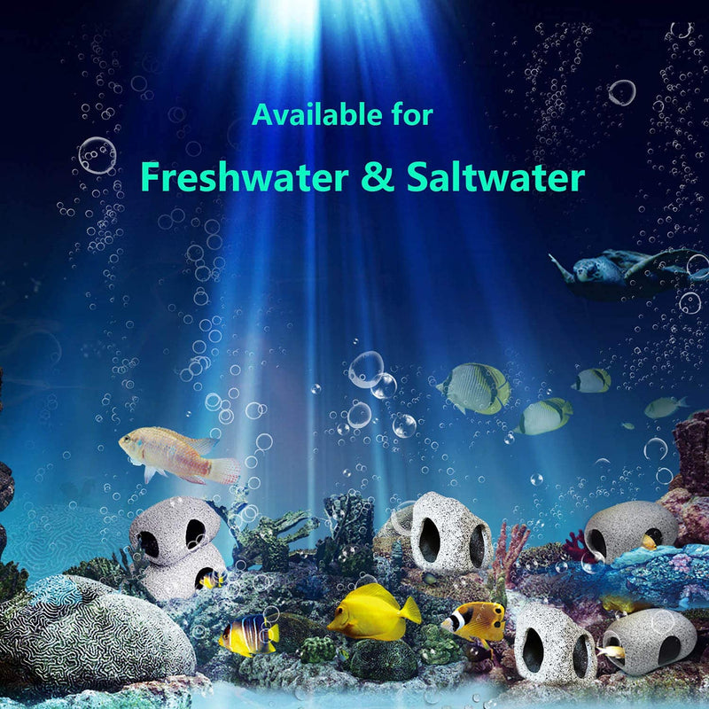 SpringSmart Aquarium Hideaway Rock Cave for Aquatic Pets to Breed, Play and Rest, Safe and Non-Toxic Ceramic Fish Tank Ornaments, Decor Stone for Aquascape - PawsPlanet Australia