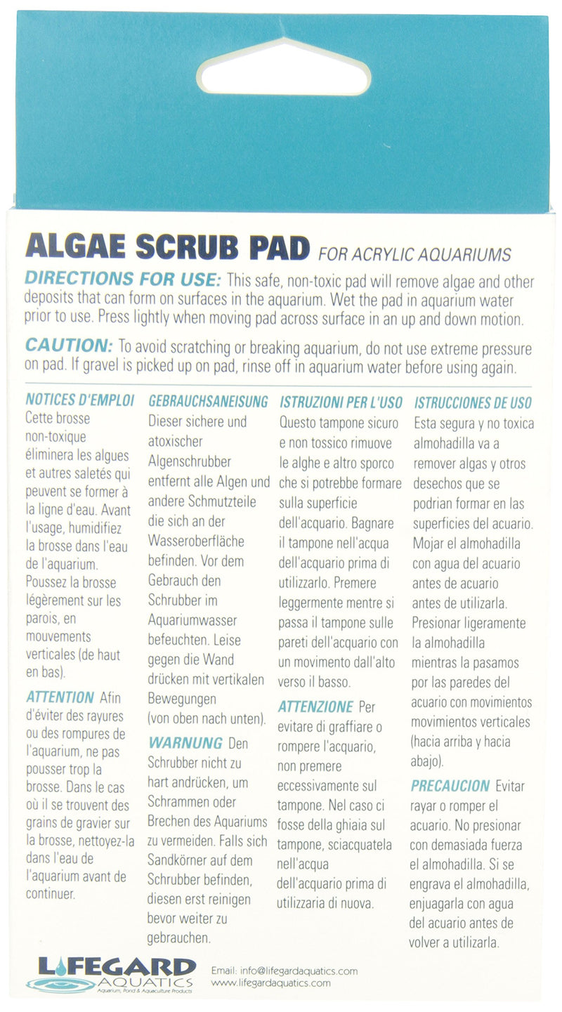 [Australia] - Lifegard Aquatics 4-Inch by 6-Inch White Algae Pad 