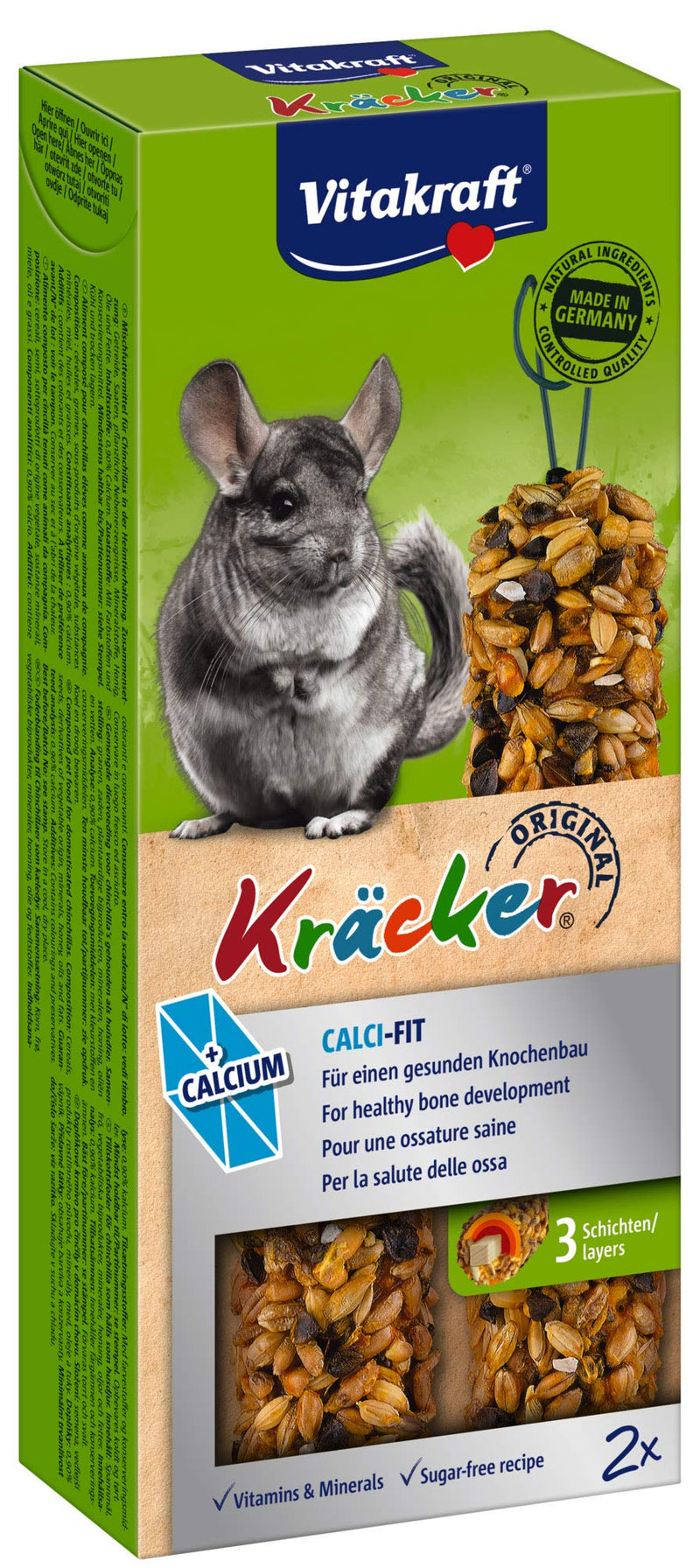 Vitakraft Baton Chinchilla Calciu 2 Buc - PawsPlanet Australia