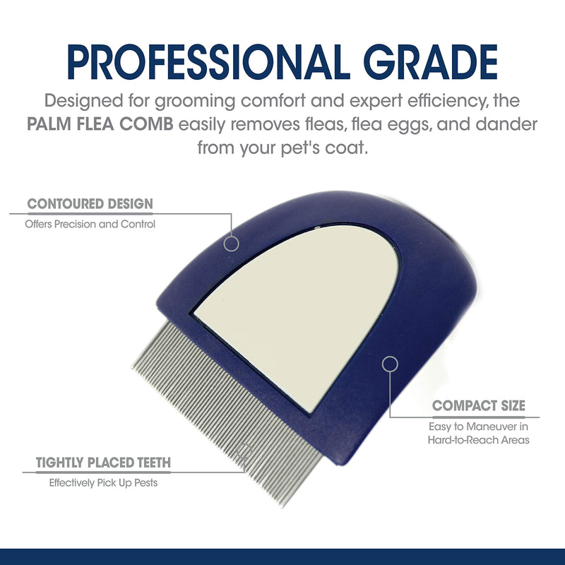 Magic Coat Professional Series Palm Flea Comb for Dogs - PawsPlanet Australia
