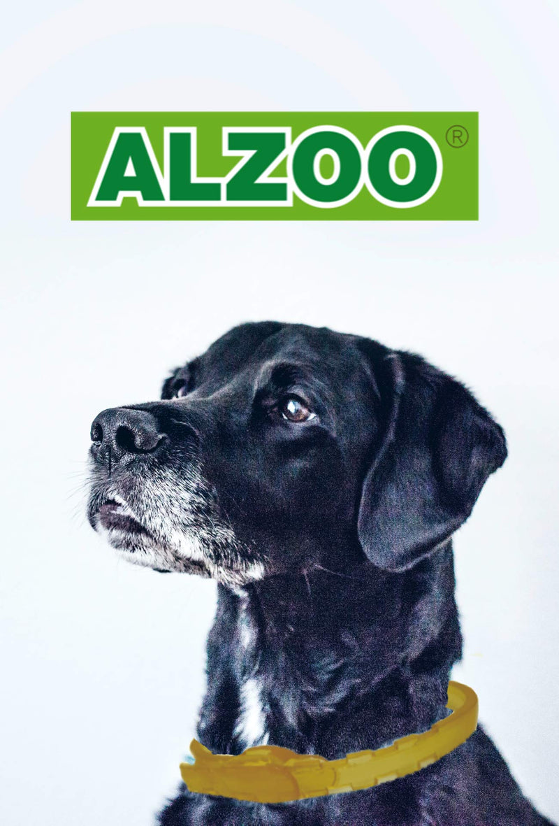 ALZOO Natural Repellent Diffusing Dog Collar | Repels Fleas, Ticks, Dust-Mites Using Natural Active Ingredients | for Large Sized Dogs | Phtalate and PVC Free - PawsPlanet Australia