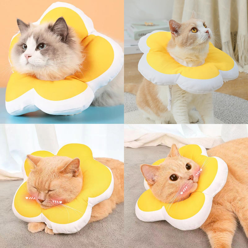 TYXHXTF 2PCS Cat Neck Brace, Adjustable Neck Brace Cat Collar, Anti Bite Safety Protective Collar, After Surgery Pet Protective Collar, for Dogs Puppies Kittens - PawsPlanet Australia