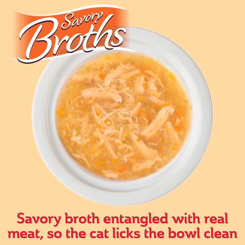 Hartz Delectables Savory Broths Lickable Wet Cat Treats for Adult & Senior Cats Non-Seafood Chicken - PawsPlanet Australia