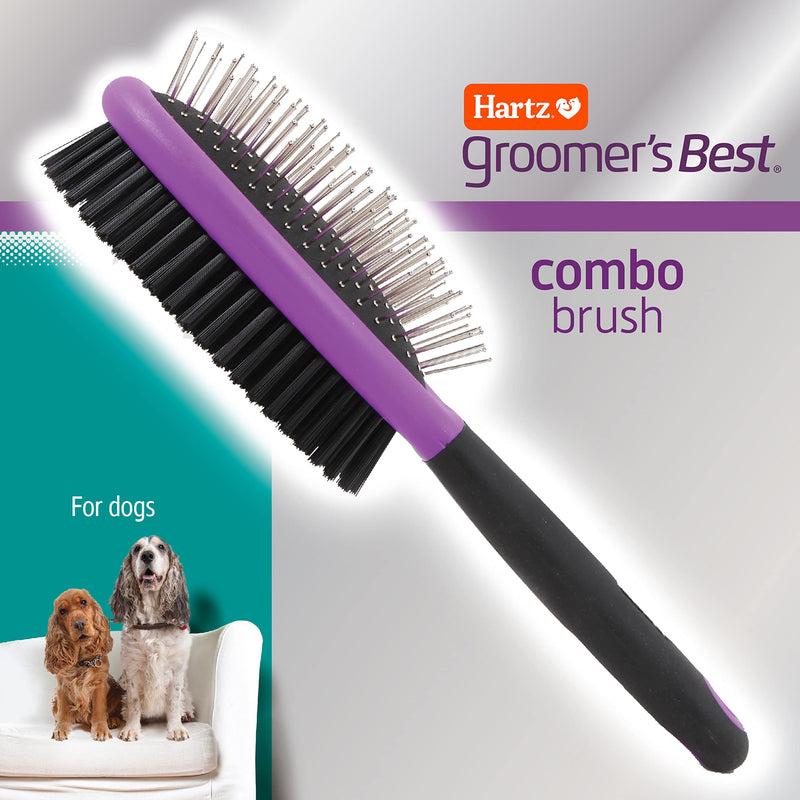 Hartz Groomer's Best Combo Dog Brush Detangling Brush - PawsPlanet Australia