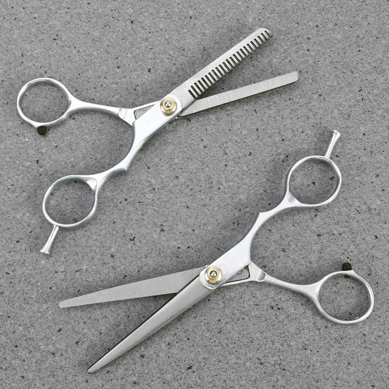 Balacoo Pet Clipper Durable Portable Stainless Steel Salon Barber Hair Cutting Straight Thinning Scissors Hairdressing Set - PawsPlanet Australia