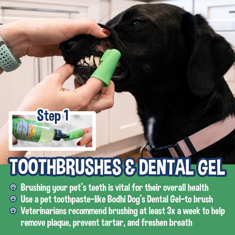 Gentle Disposable Dog Toothbrushes | Soft High Grade Finger Toothbrush with Silicone Bristles for Pet Dental & Oral Care Teeth & Gum 50 Count (Pack of 1) - PawsPlanet Australia