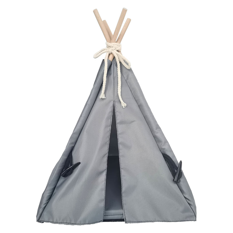 VEDEM Guinea Pig Teepee Bed with Pad Small Animals Tent Hideout House for Rat Hedgehog Chinchilla Ferret Grey - PawsPlanet Australia