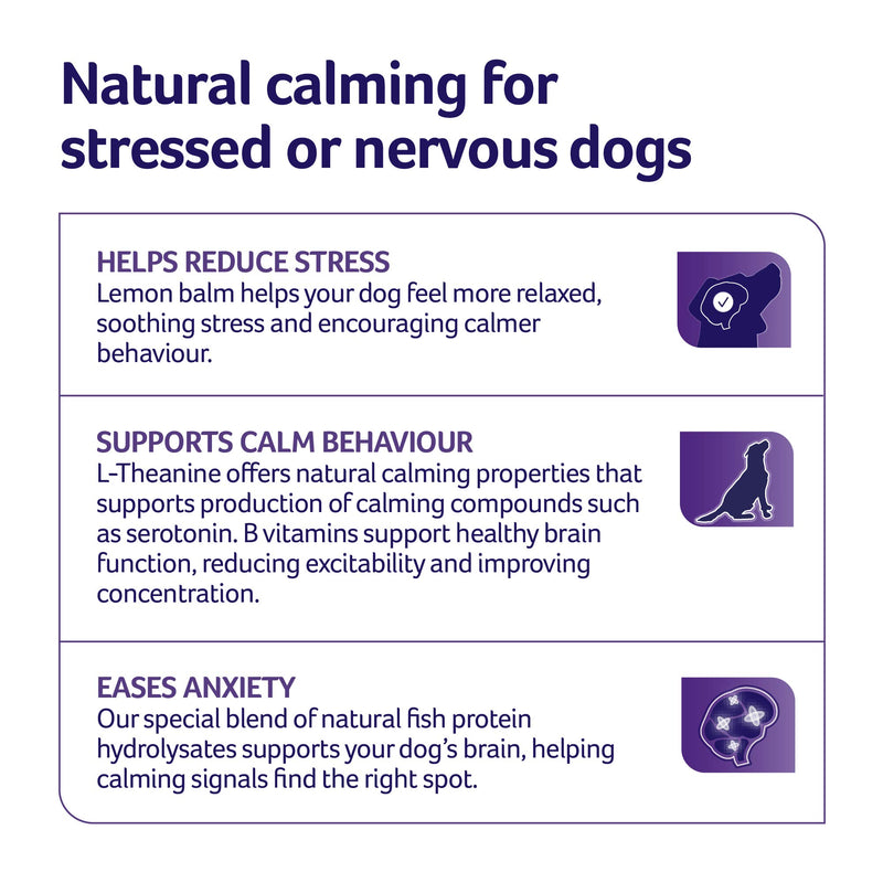 Lintbells | YuCALM Dog | Calming Supplement for Dogs who are Stressed or Nervous, All Ages and Breeds | 60 Tablets - PawsPlanet Australia