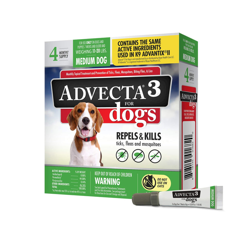 Advecta Ultra Flea & Tick Topical Treatment, Flea & Tick Control for Dogs Medium - PawsPlanet Australia