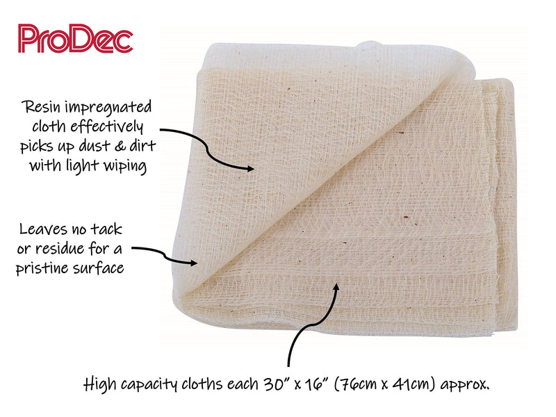 ProDec ptr10p tack cloths, cream, set of 10 pieces - PawsPlanet Australia