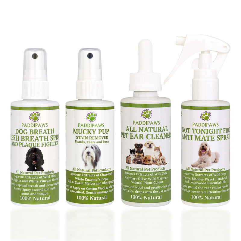 PADDIPAWS DOG BREATH SPRAY - 100% NATURAL - Attacks Harmful Bacteria in the Dogs mouth. Stops Bad Breath. Reduces Tartar while controlling Plaque build-up, leaving the mouth Cleaner and Healthier. - PawsPlanet Australia