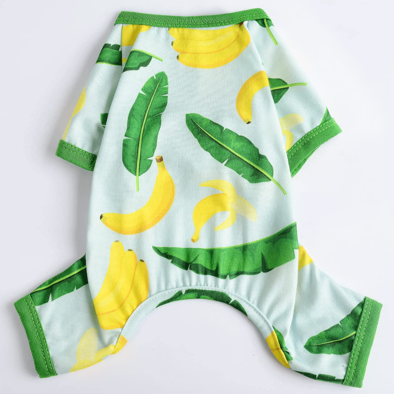 Dog Pajamas Kiwi Puppy Apparel Doggie Onesies Pet Clothes Cat Pjs for Small Dog Boy Girl Avocado - PawsPlanet Australia