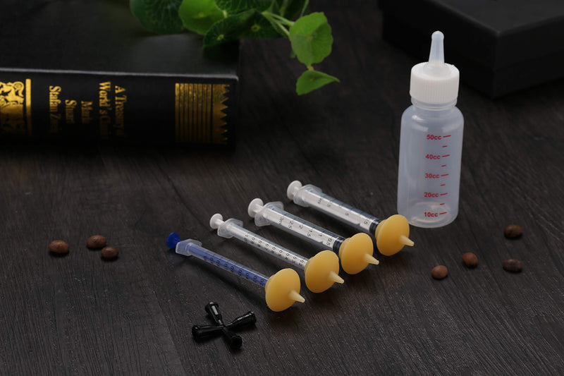 Xuanda Mini Pet Feeding Bottle and Syringes with Nipples for Small Cat Dog Animals (Model 4) - PawsPlanet Australia