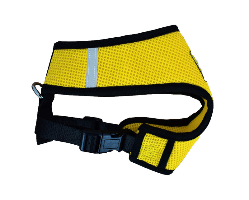 [Australia] - Dog-A-Doo Dog Harness No Pull & No Choke Adjustable Pet Vest Harness for Dogs Reflective Adjustable Breathable Front Clip Pet Harness for Small Medium and Large Dogs X-Small Yellow 