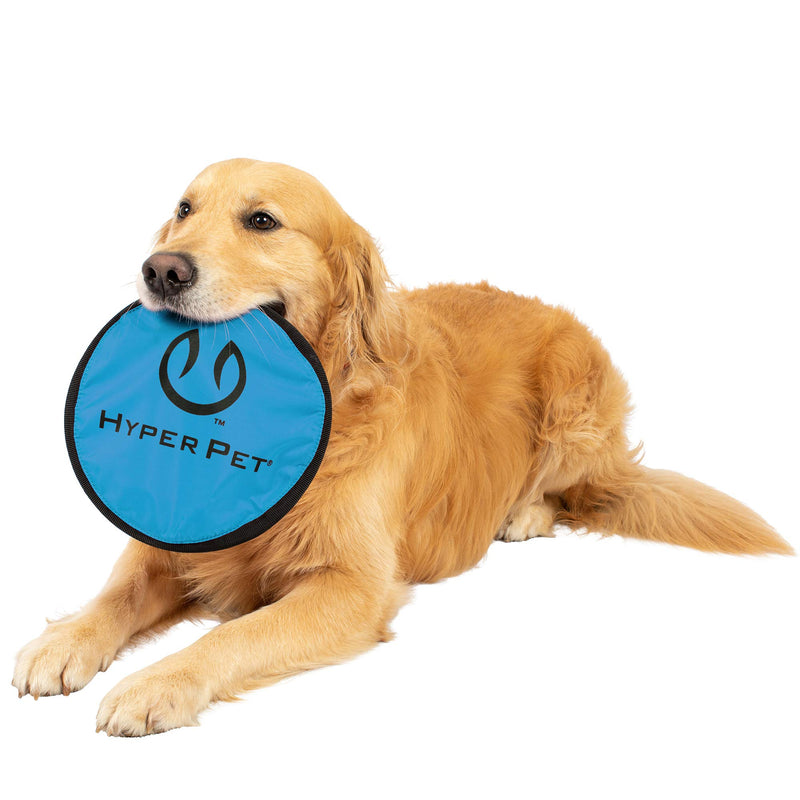 [Australia] - Hyper Pet Flippy Flopper Dog Frisbee Interactive Dog Toys [Flying Disc Dog Fetch Toy – Floats in Water & Safe on Teeth] (Colors Will Vary) 9" Multicolor 