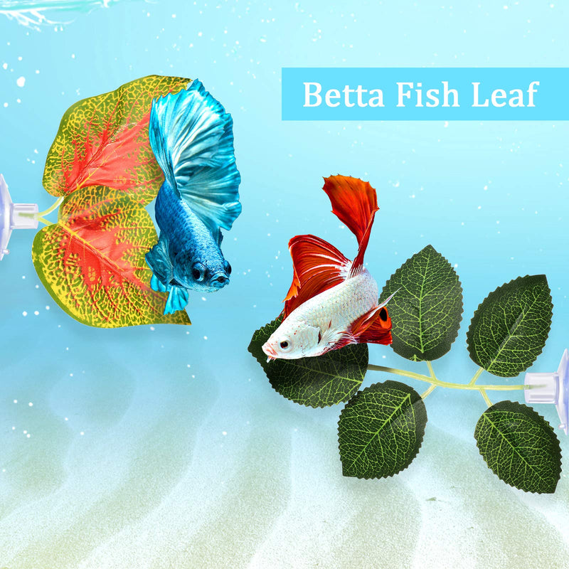 Betta Fish Leaf Pad Hammock Simulating Habitat for Betta Lightweight and Realistic Resting Spot to Improves Betta's Health (10 Pieces) 10 - PawsPlanet Australia