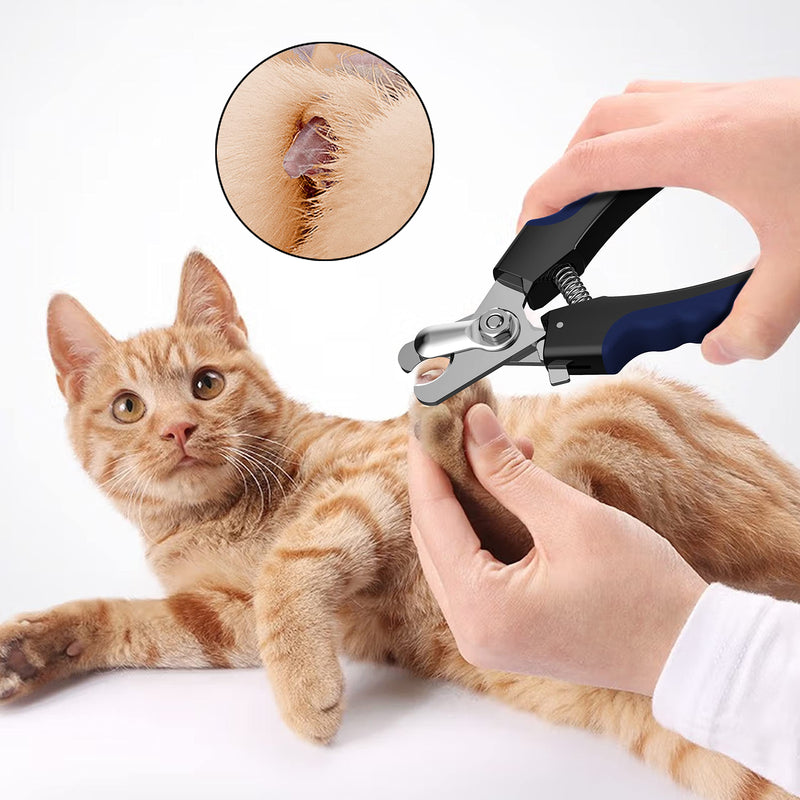 Perperqer Dog Nail Clipper,Dog Nail Trimmers with Safety Guard for Small Medium Large Breed Dog & Cat to Avoid Over Cutting,Professional Grooming Tool with Quick Sensor and Dog Nail File - PawsPlanet Australia