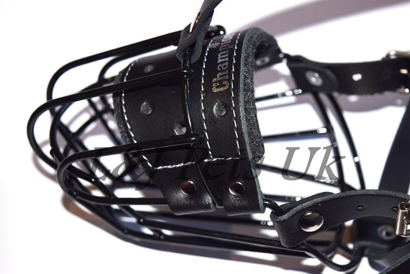 Metal Wire Basket Dog Muzzle for Collie Greyhound and similar dogs (3D, Black/black) 3D Black / black - PawsPlanet Australia
