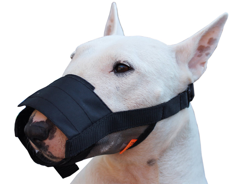 [Australia] - Adjustable Nylon Dog Grooming Muzzle Medium: 7.5"-10.25" Snout 