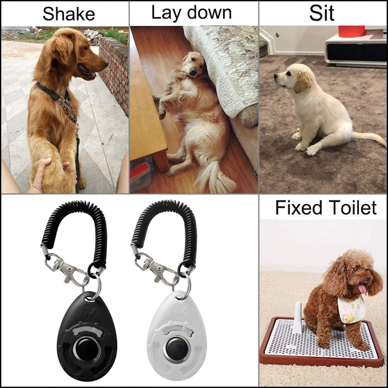IRYNA 2 Pack Clickers for Dog Training, Dog Clicker Training with Wrist Strap, Puppy Clicker Training Kit, Dog Training Clickers, Pet Clicker Pet Trainer - PawsPlanet Australia
