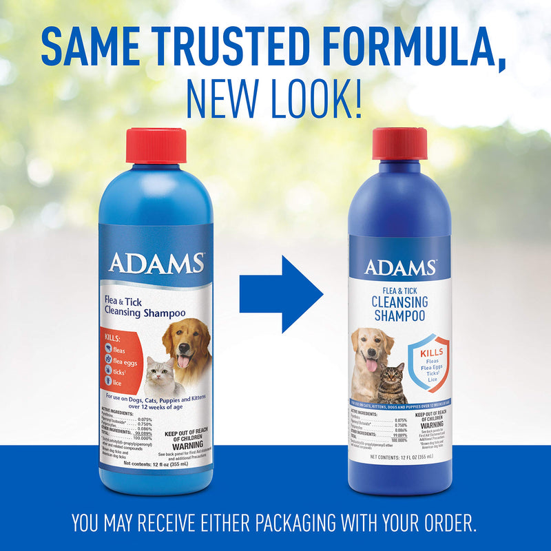 Adams Flea and Tick Cleansing Shampoo Cleansing Shampoo for Dogs & Cats - PawsPlanet Australia