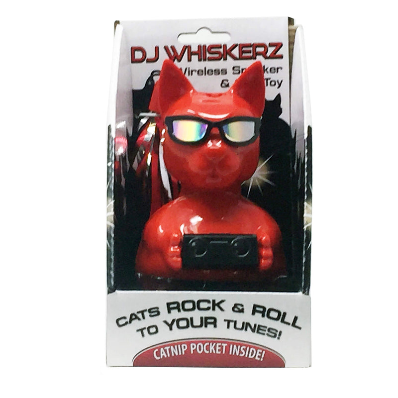[Australia] - Penn-Plax Dj Whiskerz Wireless Speaker Dancing Cat Toy with Catnip 