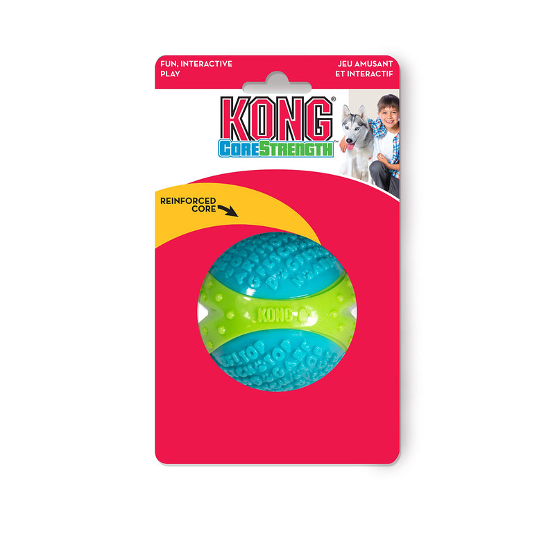 KONG - CoreStrength™ Ball - Long Lasting Dog Dental and Chew Toy - For Medium Dogs - PawsPlanet Australia