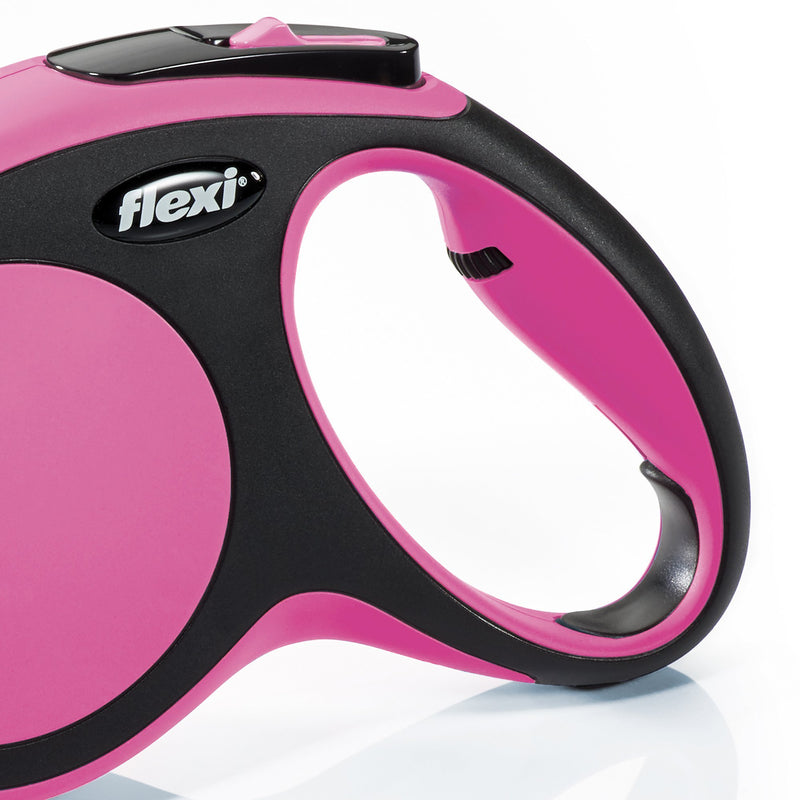[Australia] - FLEXI New Comfort Retractable Dog Leash (Tape), 16 ft, Large, Pink (CF30T5.250.P) 