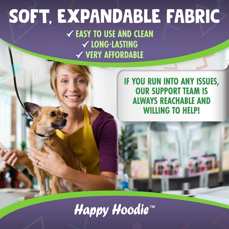 Happy Hoodie Purple Dog Grooming Hood, Reduces Stress and Anxiety- Two Sizes! (Small) S - PawsPlanet Australia