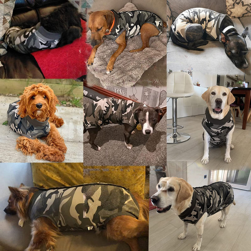 Komate Dog Surgical Operation Recovery Suit After Surgery Pet Puppy Medical Vest Abdominal Wound Protector Clothes for Small Medium Large Dogs Cats for Skin Diseases Anti-Licking (XS, Camouflage) XS - PawsPlanet Australia