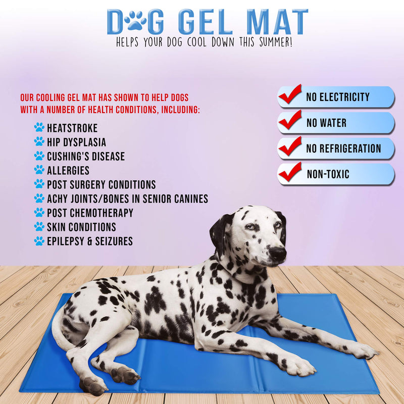 Pet Mania - Large Pet Self Cooling Gel Mat for Cats & Dogs - 90x50cm - PawsPlanet Australia