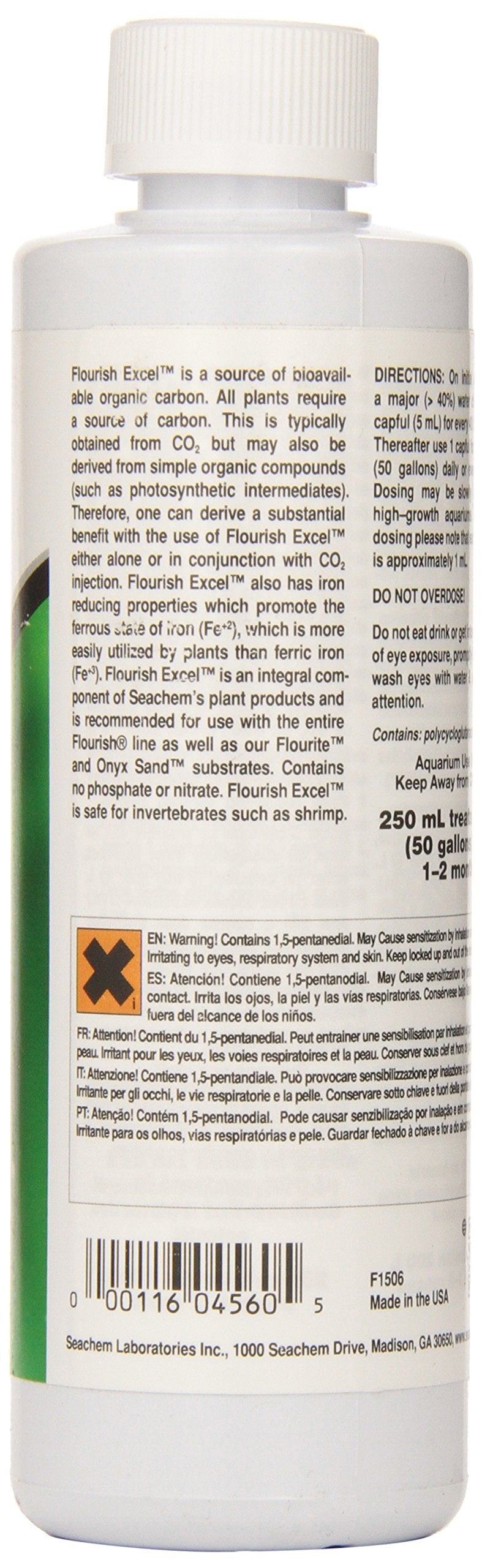 Seachem Flourish Excel, 250 ml 1 Green - PawsPlanet Australia