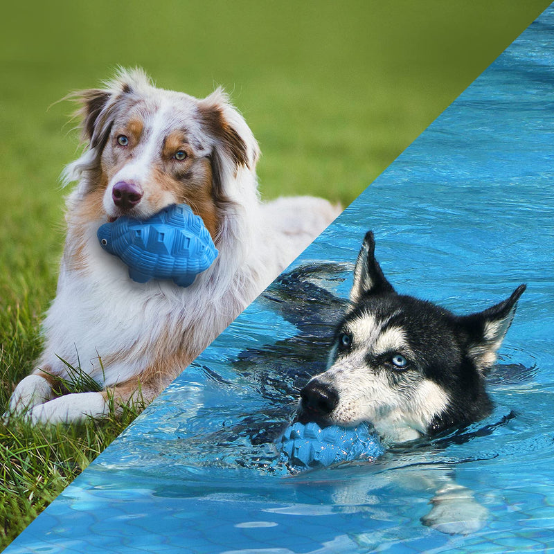 YILAKO Tough Dog Toys for Extreme Chewers, Dog Chew Toy for Boredom Medium Large Dogs, for Chase Fetch and Float Almost Indestructible Squeaky Dog Toy - PawsPlanet Australia