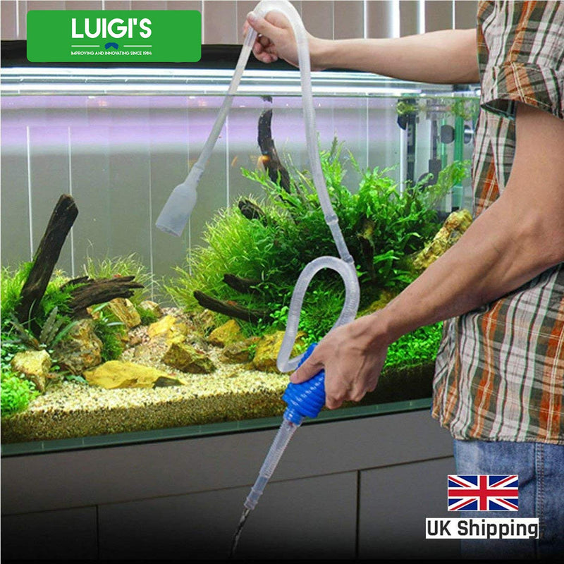 [Australia] - Aquarium/Fish Tank Siphon and Gravel Cleaner - A Hand Syphon Pump to drain and replace your water in minutes! 