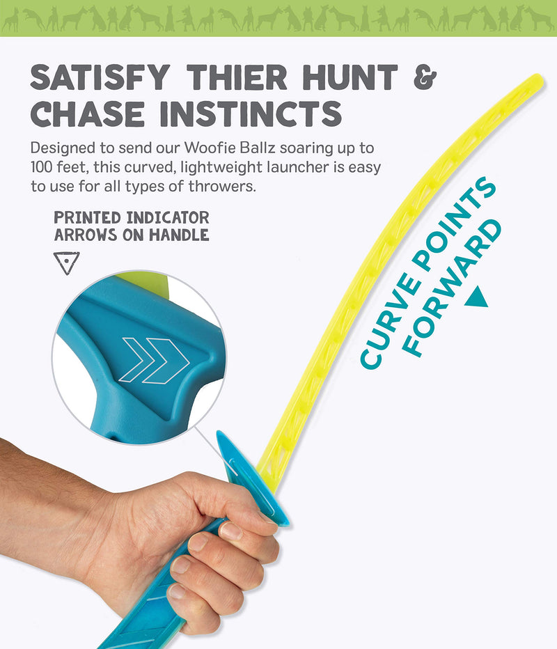 Outward Hound Zipstick Launcher Ball Thrower Fetch Dog Toy - 2 Balls Included - PawsPlanet Australia