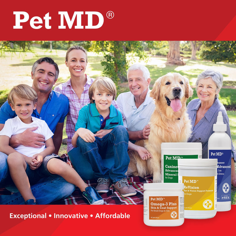 [Australia] - Pet MD - Antiseptic and Antifungal Medicated Shampoo for Dogs, Cats and Horses with Chlorhexidine and Ketoconazole - Soap and Paraben Free - 16 Oz 