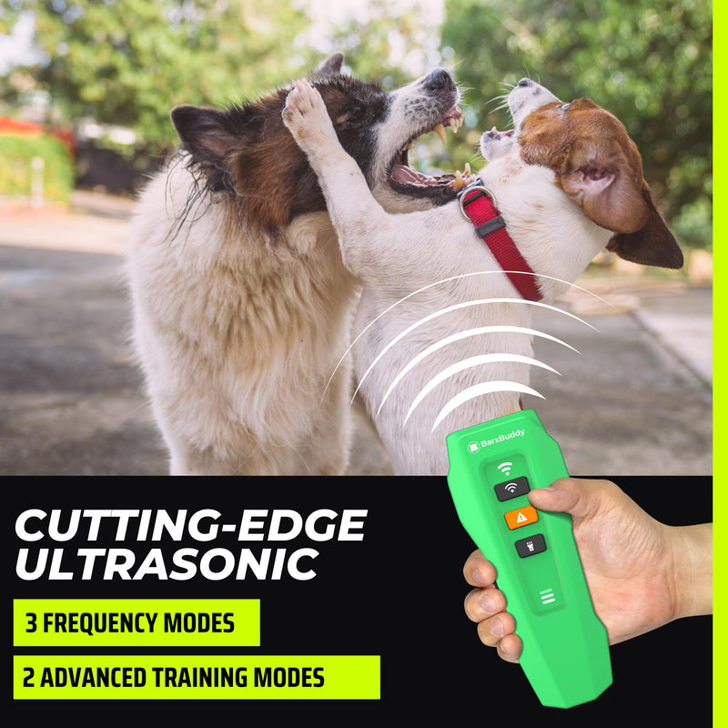 BarxBuddy 2nd Gen Dog Bark Deterrent Devices | Long Range Ultrasonic | Bark Collar Alternative | Dog Training Indoor/Outdoor | Rechargeable Anti Bark Device for Dogs - PawsPlanet Australia