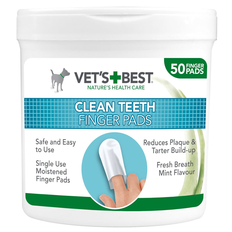 Vet's Best Teeth + Ear Cleaning Pads for Dogs - PawsPlanet Australia