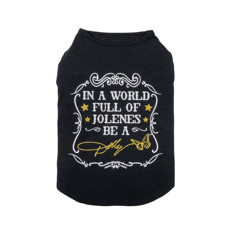 Doggy Parton Black Be A Dolly Tee - XXL - PawsPlanet Australia
