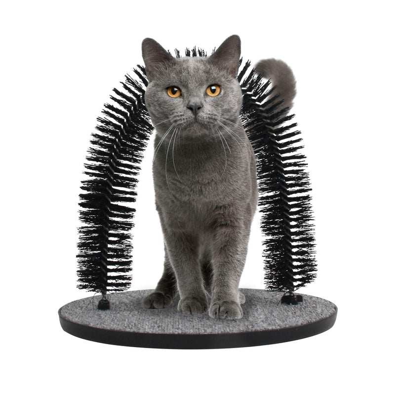 Arch Cat Groomer Self Grooming Cat Toy Cat Self Groomer Massager and Cat Scratcher Hair Trimming Brush Cat Scratcher Pet Toy - PawsPlanet Australia