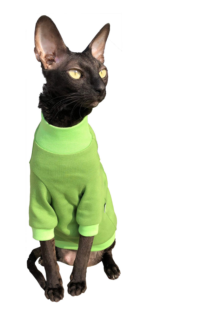 [Australia] - Kotomoda CAT WEAR Cotton Sweater Lime M 